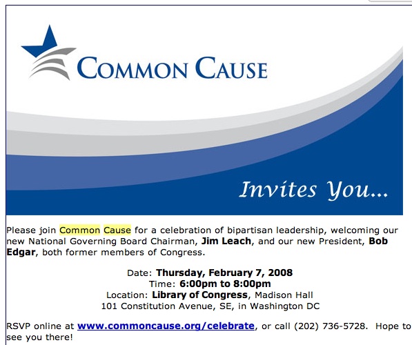 Common Cause Invitation