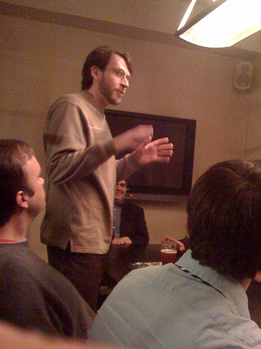 Chris Bowers at Drinking Liberally