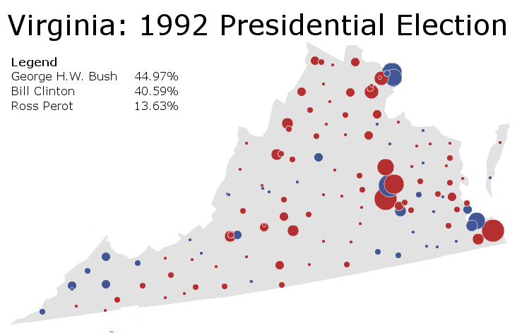 Maps of Virginia Elections