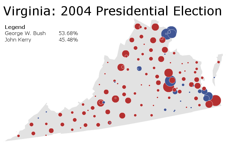Maps of Virginia Elections