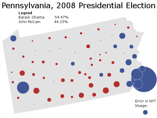 Maps of Pennsylvania Elections