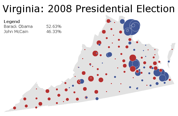 Maps of Virginia Elections